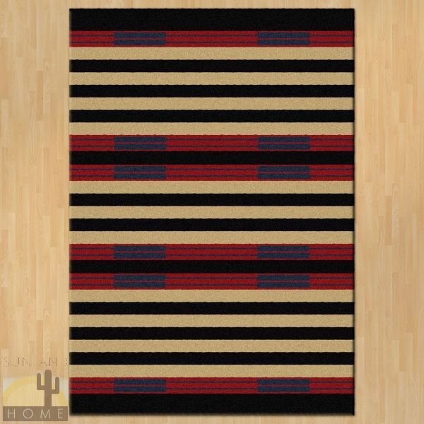 8ft x 11ft (92in x 129in) Chief Stripe Area Rug number 203004