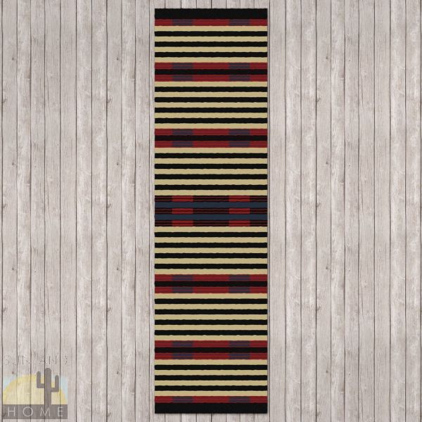 2ft x 8ft (25in x 92in) Chief Stripe Hall Runner number 203005