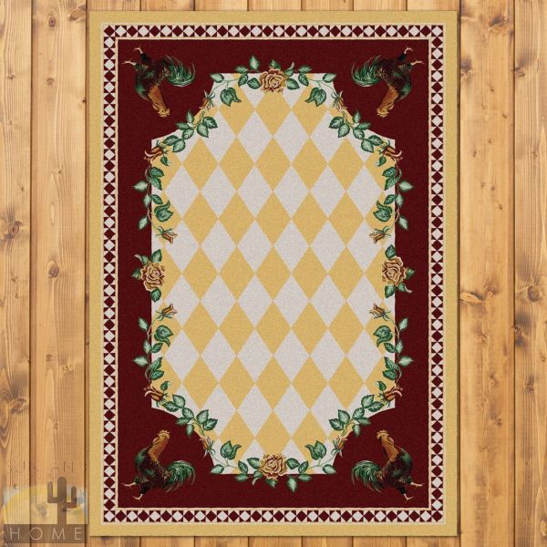 3ft x 4ft (32in x 47in) High Country Rooster Area Rug number 203101