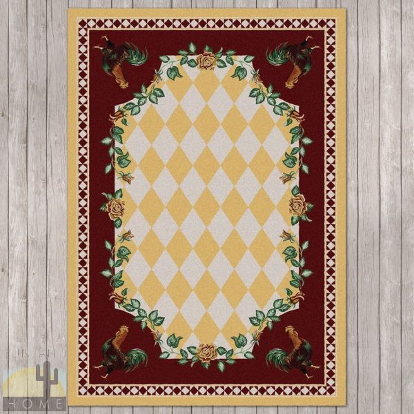 4ft x 5ft (46in x 64in) High Country Rooster Area Rug number 203102