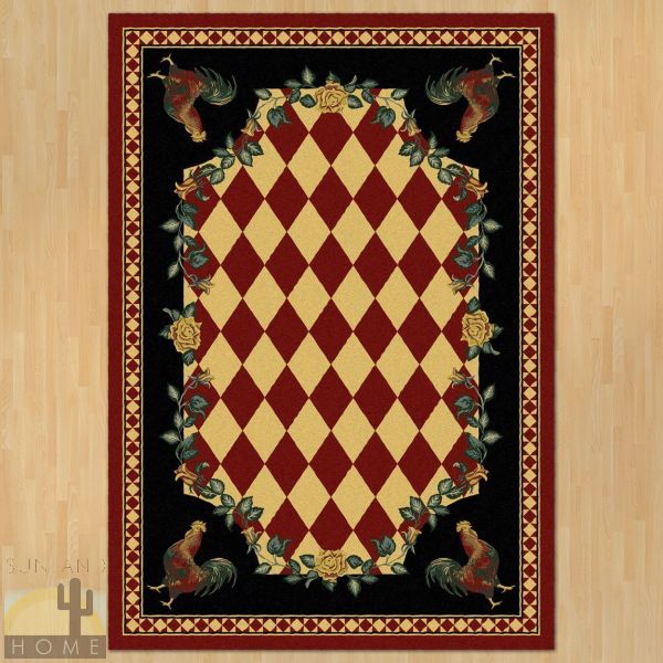 8ft x 11ft (92in x 129in) High Country Rooster Area Rug number 203114