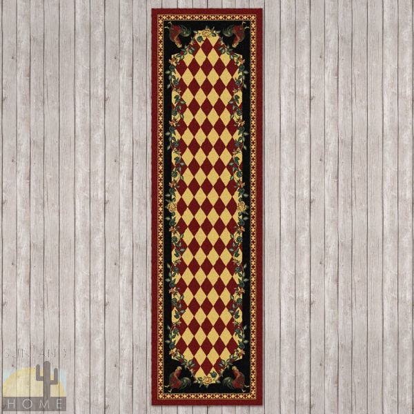 2ft x 8ft (25in x 92in) High Country Rooster Hall Runner number 203115