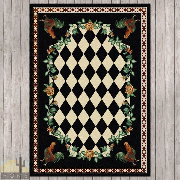 4ft x 5ft (46in x 64in) High Country Rooster Area Rug number 203122