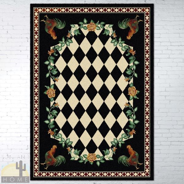 5ft x 8ft (64in x 92in) High Country Rooster Area Rug number 203123