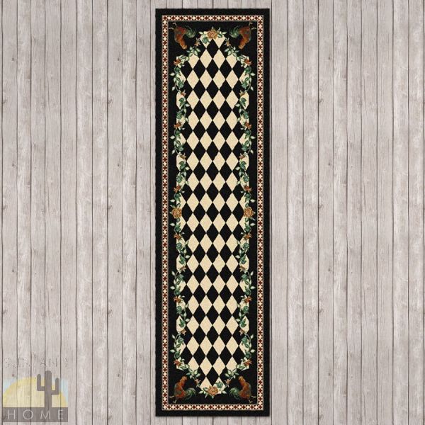 2ft x 8ft (25in x 92in) High Country Rooster Hall Runner number 203125