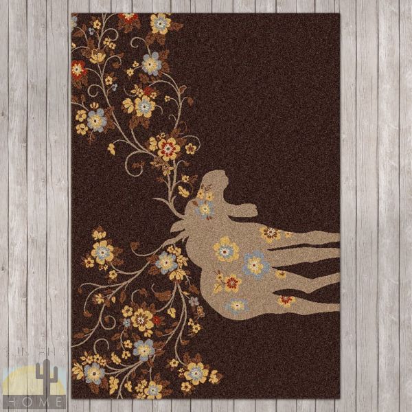 4ft x 5ft (46in x 64in) Moose Blossom Area Rug number 203172