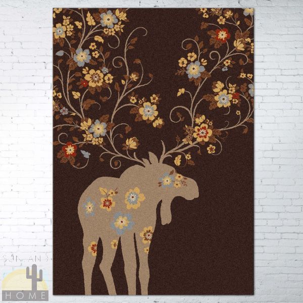 5ft x 8ft (64in x 92in) Moose Blossom Area Rug number 203173