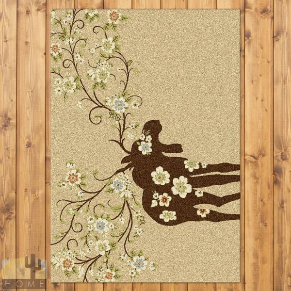 3ft x 4ft (32in x 47in) Moose Blossom Area Rug number 203181