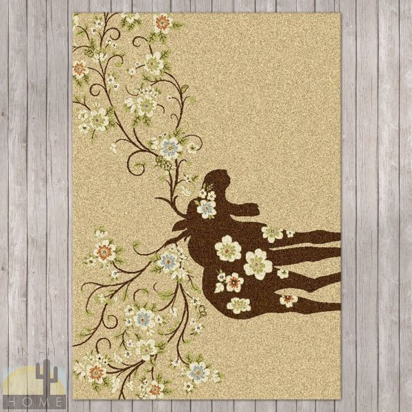 4ft x 5ft (46in x 64in) Moose Blossom Area Rug number 203182