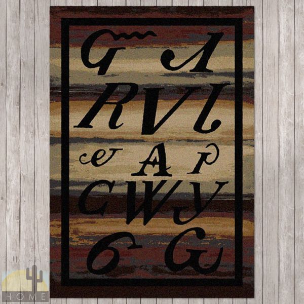 4ft x 5ft (46in x 64in) Syllabary Area Rug number 203282