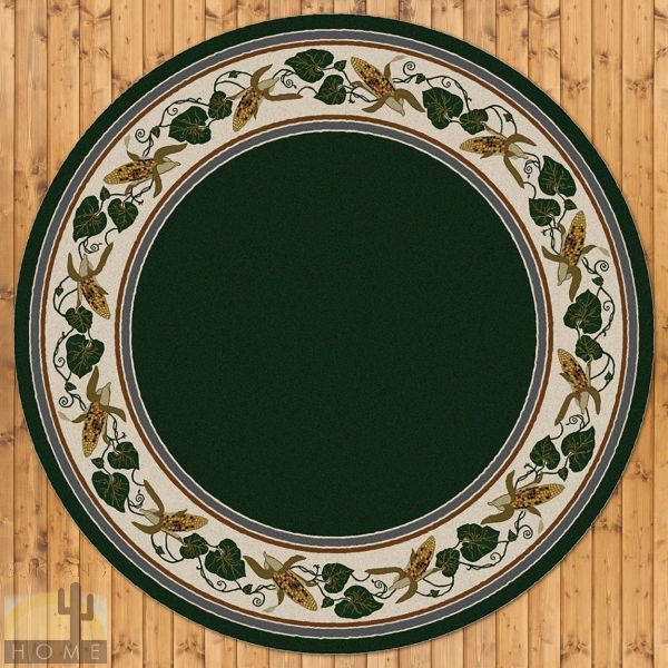 8ft Diameter (92in) Three Sisters Round Area Rug number 203296