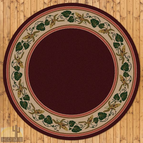 8ft Diameter (92in) Three Sisters Round Area Rug number 203306