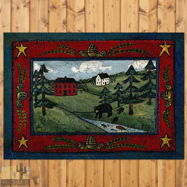 3ft x 4ft (32in x 47in) Black Bear Creek Area Rug number 203371