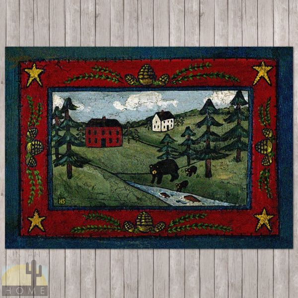 4ft x 5ft (46in x 64in) Black Bear Creek Area Rug number 203372