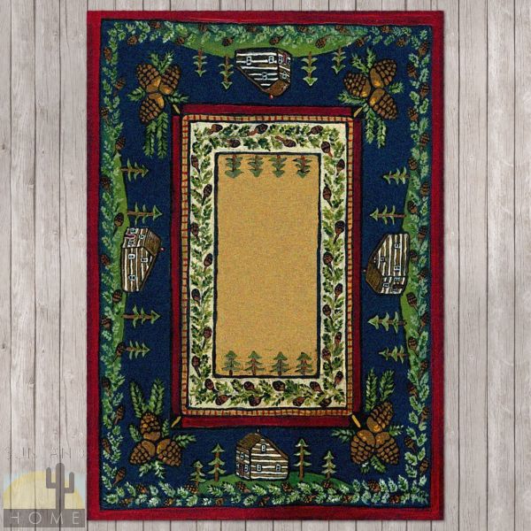 4ft x 5ft (46in x 64in) Cabin In The Pines Area Rug number 203382