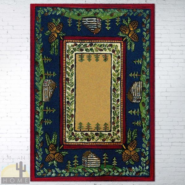 5ft x 8ft (64in x 92in) Cabin In The Pines Area Rug number 203383