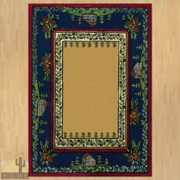 8ft x 11ft (92in x 129in) Cabin In The Pines Area Rug number 203384