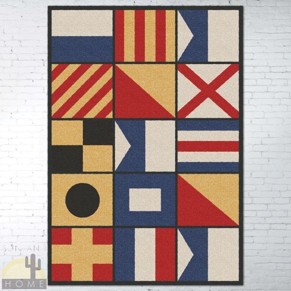 5ft x 8ft (64in x 92in) Signal Multi-Color Area Rug number 203523