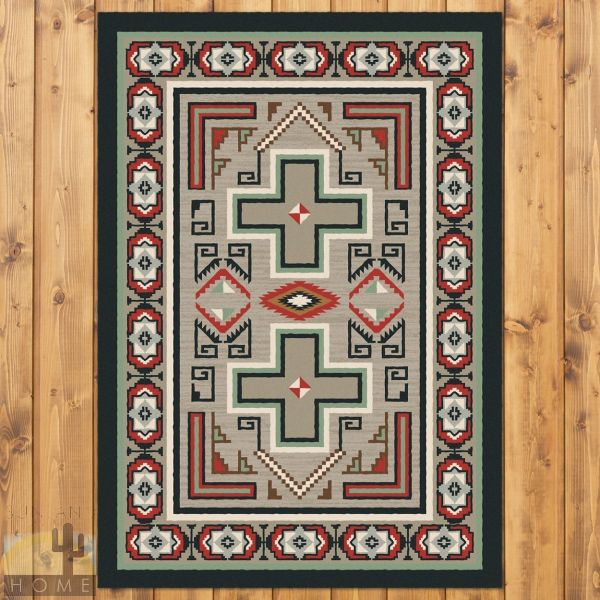 3ft x 4ft (32in x 47in) Sawtooth Raincloud Area Rug number 203711