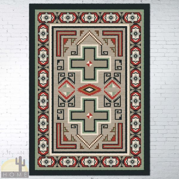 5ft x 8ft (64in x 92in) Sawtooth Raincloud Area Rug number 203713