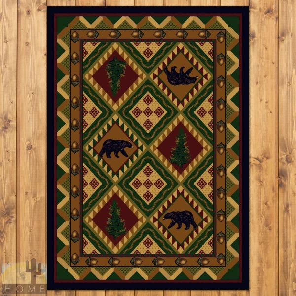 3ft x 4ft (32in x 47in) Forest Woodland Area Rug number 203901
