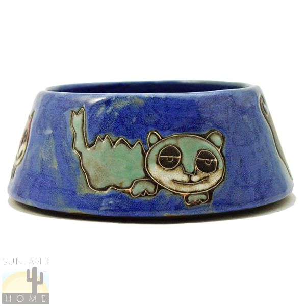 532BL - Mara Stoneware Cat Dish 24oz Blue