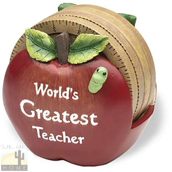 GSC006 Greatest Teacher Figurine Coaster Set