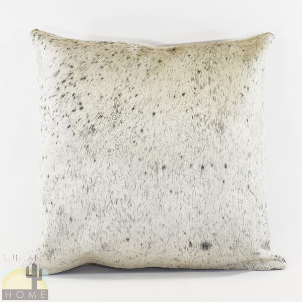 322028 - 20in x 20in Cowhide Pillow - Salt and Pepper Black - Mostly White
