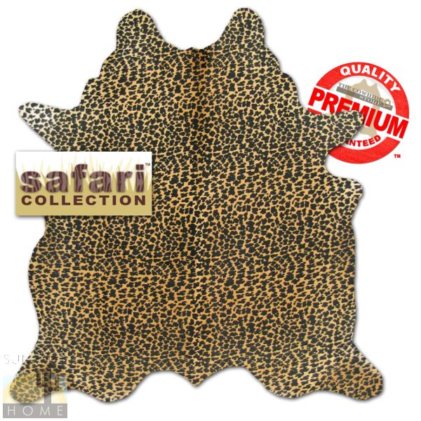 Hand Picked - Safari Premium Cowhide - Leopard Print Caramel - Large