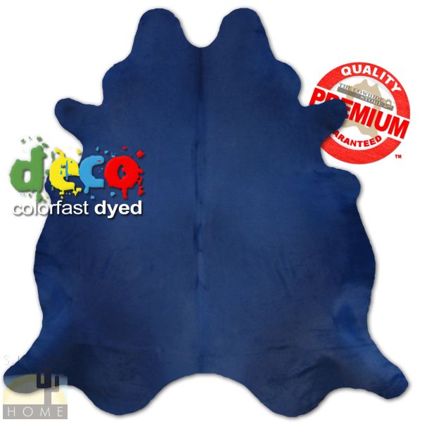 322512 - Colorfast Dyed Solid Navy Cowhide - Choose Size
