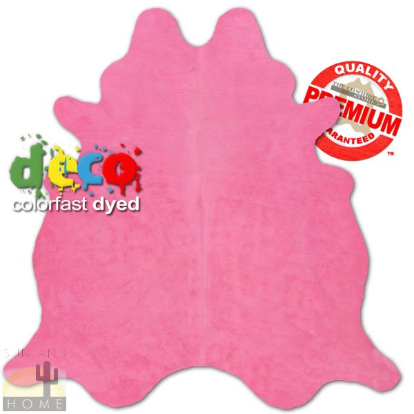 Hand Picked - Dyed Premium Cowhide - Solid Pink - Large