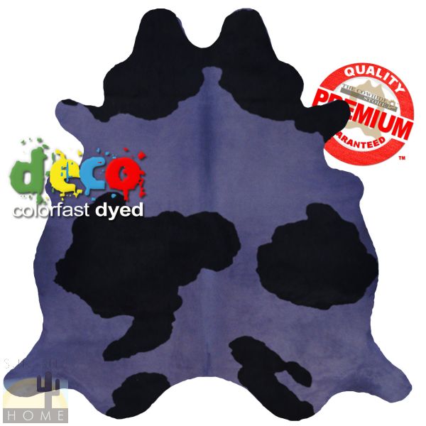 322518 - Colorfast Dyed Spotted on Purple Cowhide - Choose Size