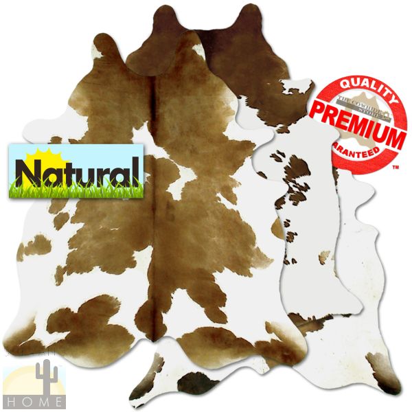 322530 - Premium Grade A Natural Brown and White Cowhide - Choose Size