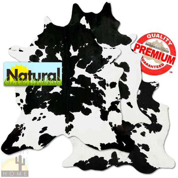 322531 - Premium Grade A Natural Black and White Cowhide - Choose Size