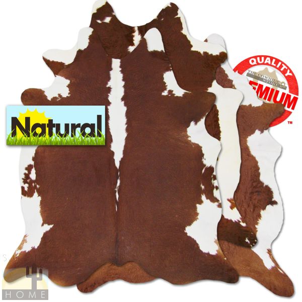 Hand Picked - Premium Cowhide - Hereford Red - Large