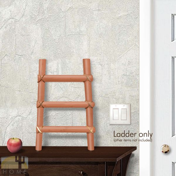 460221 - Art Crafted in Arizona - 36in Decorative Wooden Kiva Ladder in Natural Finish