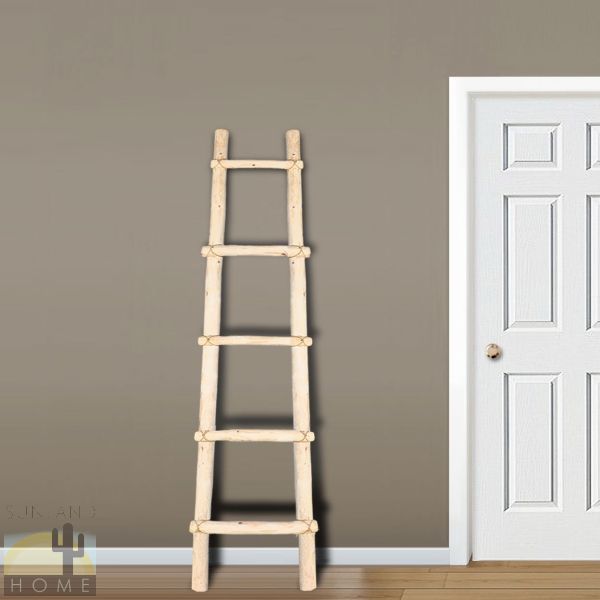 460372 - 6ft Wooden Kiva Log Blanket Ladder