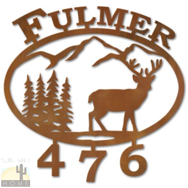 600610 - Deer Mountain Custom Name and House Numbers