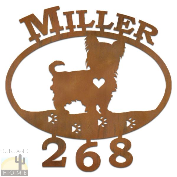 600819 - Norwich Terrier Custom Name and House Numbers
