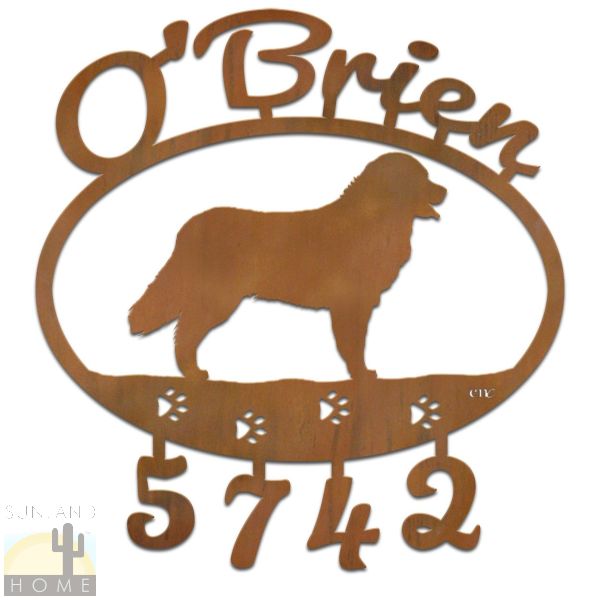 600830 - Bernese Mountain Dog Custom Name and House Numbers