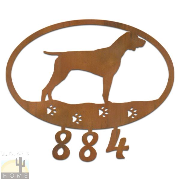 601115 - Pointer Dog Breed Custom House Numbers Wall Art