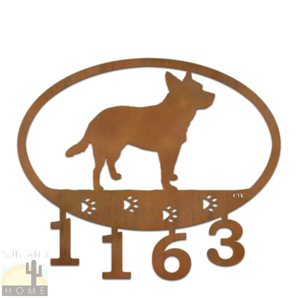 601127 - Australian Cattle Dog Custom House Numbers Art