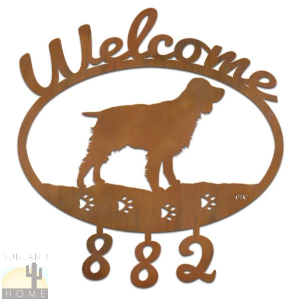 601344 - English Springer Spaniel Welcome House Numbers