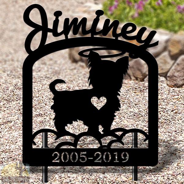 601719 - 16in x 19in Scottish Terrier Personalized Dog Breed Upright Outdoor Metal Memorial in Black or Rust