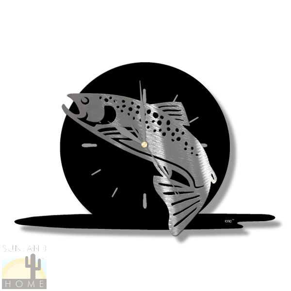 604015 - Moonrise 15in Wall Clock - Trout - Choose Color