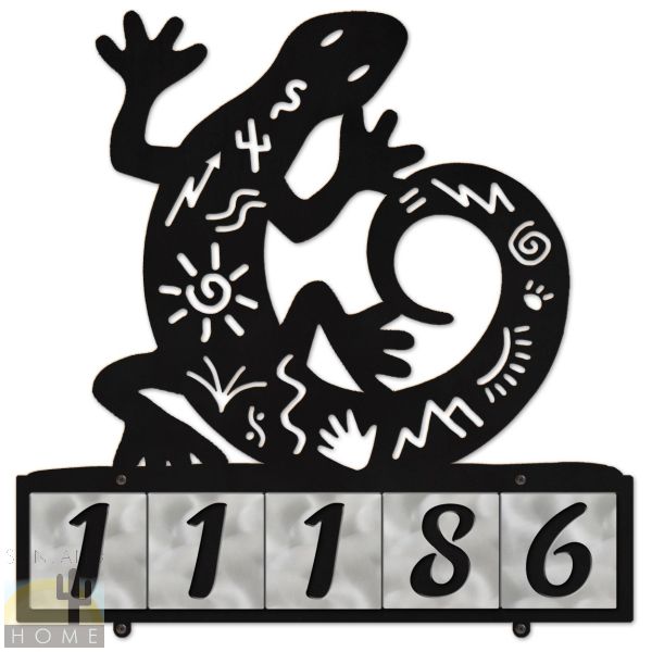 607095 - Lizard Tales 5-Digit Horizontal 4in Tile House Numbers