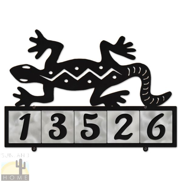 607235 - S-Gecko 5-Digit Horizontal 4in Tile House Numbers