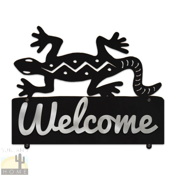 607238 - S-Gecko Horizontal Custom Metal Welcome Sign