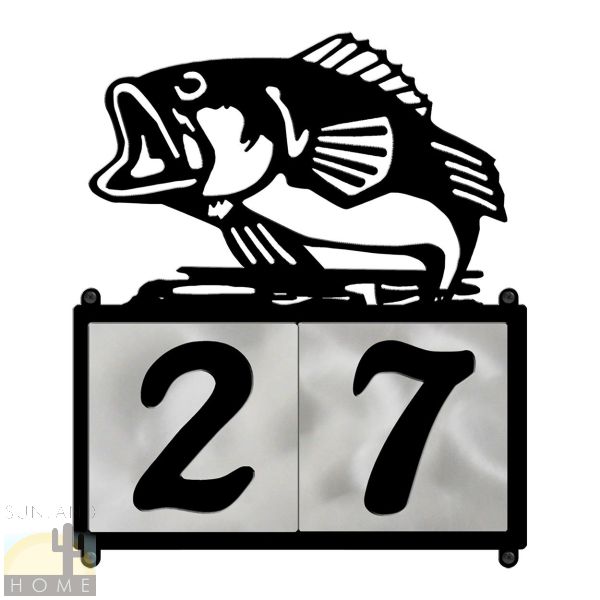609002 - Bass in Reeds 2-Digit Horizontal 6in Tile House Numbers