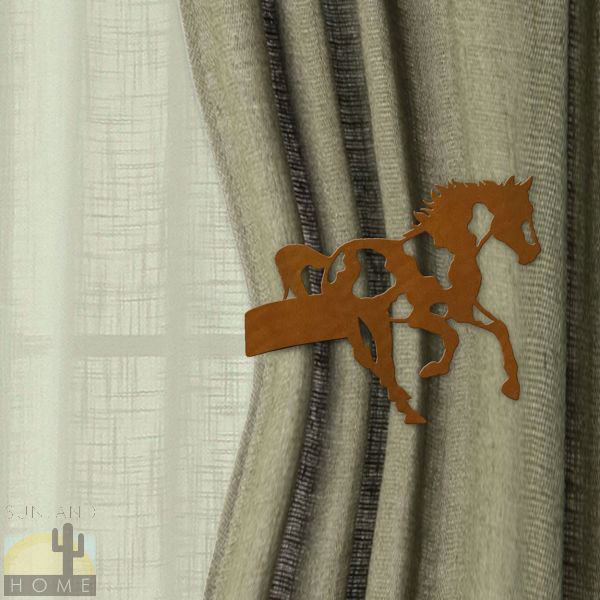614527 - Drapery Tie Back Hook - Paint Horse - Choose L or R and Color